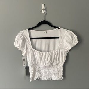 Aritzia Sunday Best Luma Top Medium White